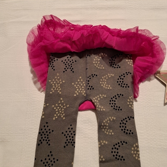 Luna Leggings girls 6-24 months Celestial Sparkle footless tights with tutu - Picture 2 of 7